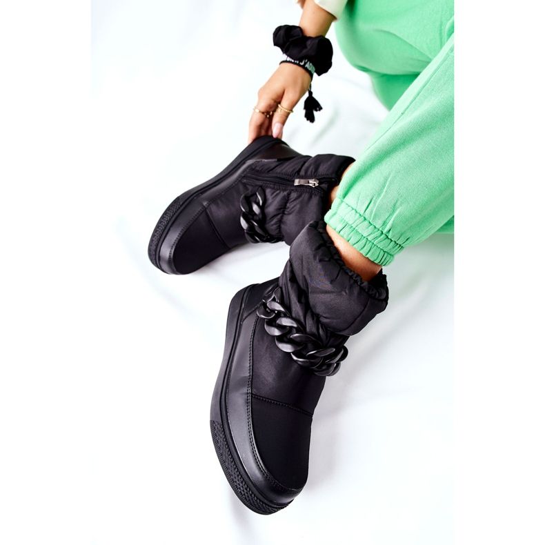 S.Barski Kvinnors svarta Khariche varma snöskor 1