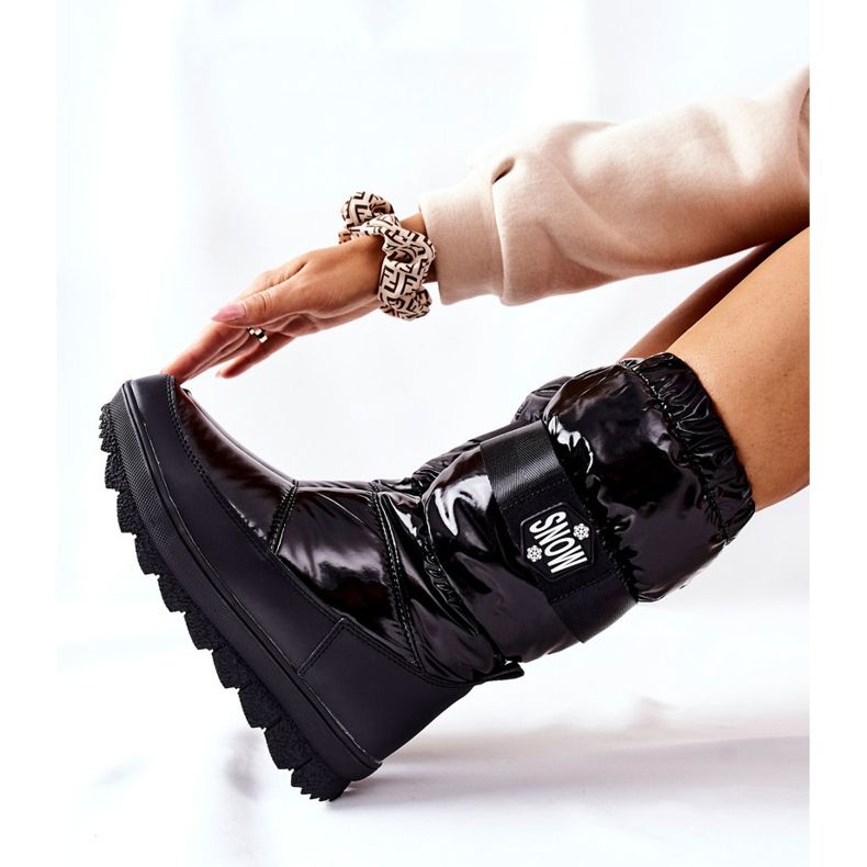 S.Barski Höga membran varma snöstövlar för kvinnor Svart Eunousa 2