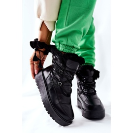 S.Barski Black Gordian Black Warm Snow Boots för kvinnor svart 1