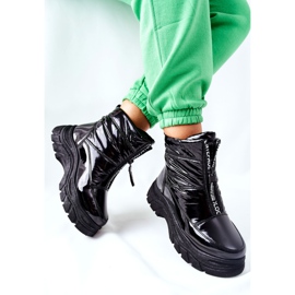 Vinceza Kvinnors Trappers svarta stövlar Echowen 2