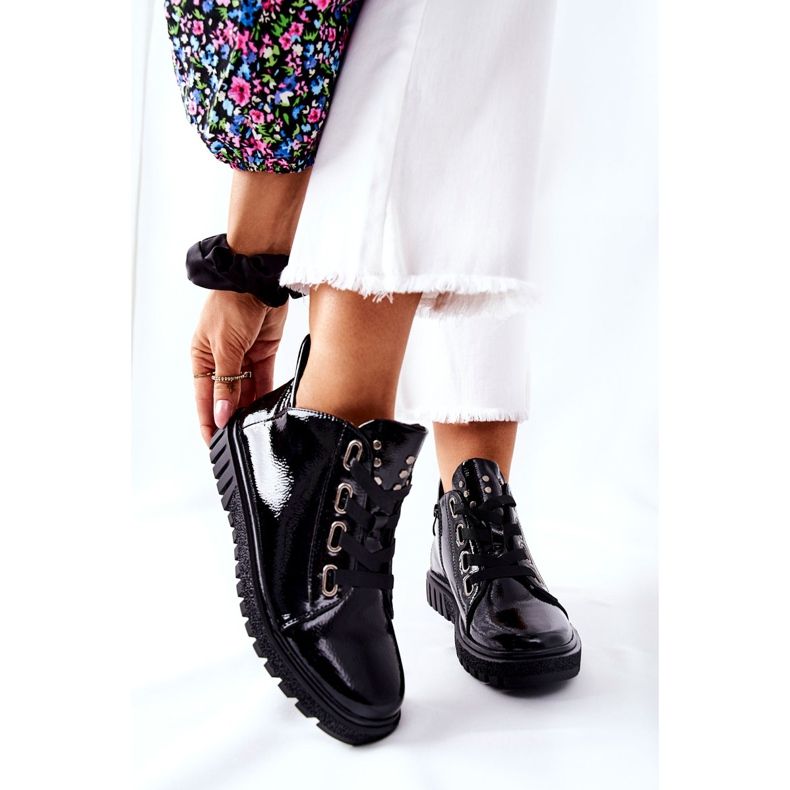 Lackerade skor Sergio Leone PB210 Svart 1