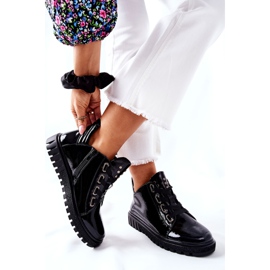 Lackerade skor Sergio Leone PB210 Svart 2