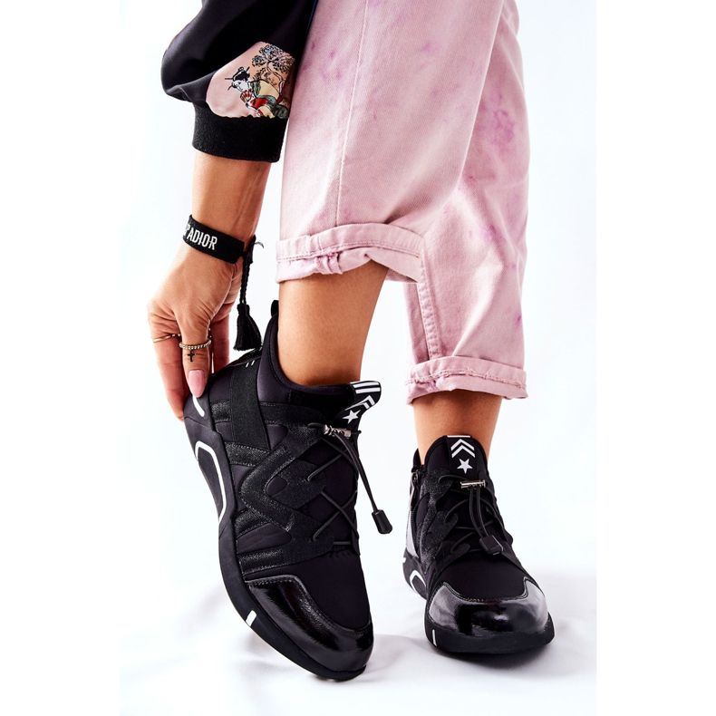 Vinceza High Sports Shoes Sneakers Black Lanez svart 1