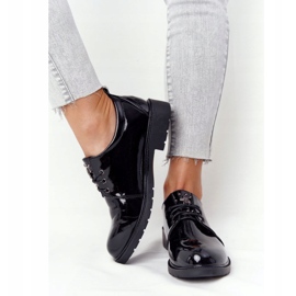 S.Barski Oxfords lackerade lackade skor för kvinnor S. Barski svart 3