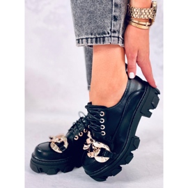 Tony Black damskor med kedja svart 1