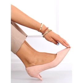 Pumpar på en låg häl Ann Pink rosa 2