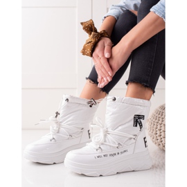 Skimrande VINCEZA snöskor vit 1