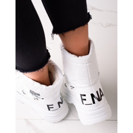 Skimrande VINCEZA snöskor vit 2