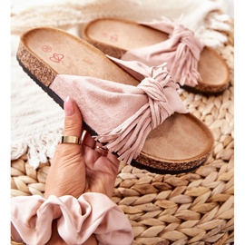 FW1 Rosa Taryne tofflor på korksulan 1