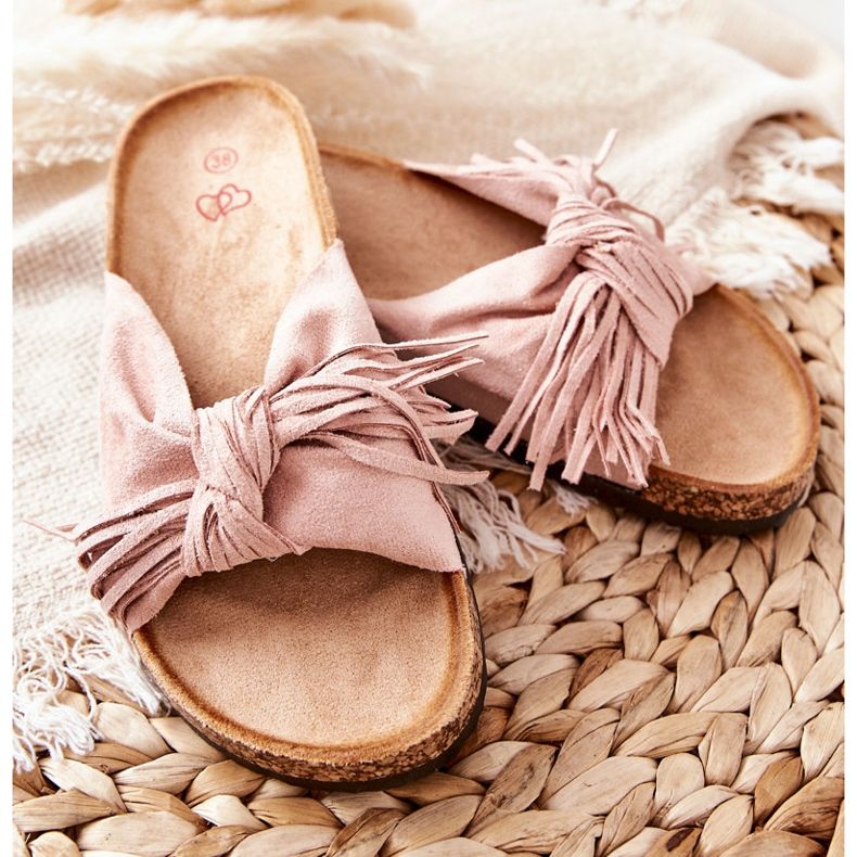 FW1 Rosa Taryne tofflor på korksulan 2