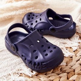 Flameshoes Barnhem Tofflor Marinblå Crocs 2