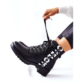 POTOCKI Läderstövlar Arbetare På Svart Henri Dragkedja 1