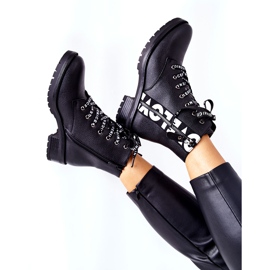 POTOCKI Läderstövlar Arbetare På Svart Henri Dragkedja 2