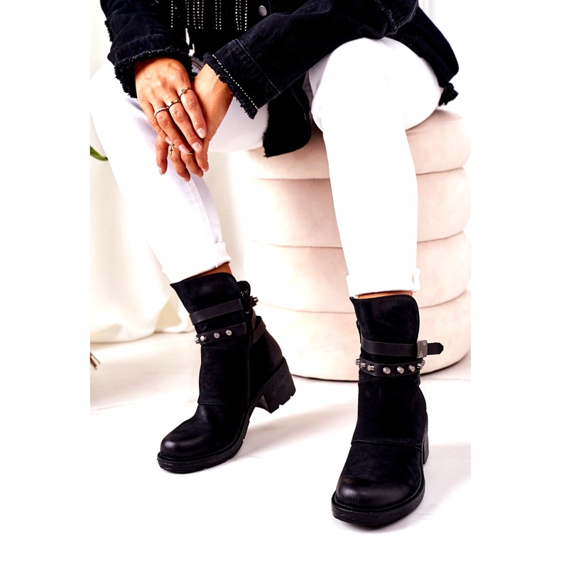 PS1 Varma stövlar på höga klackar Svart Effie 2