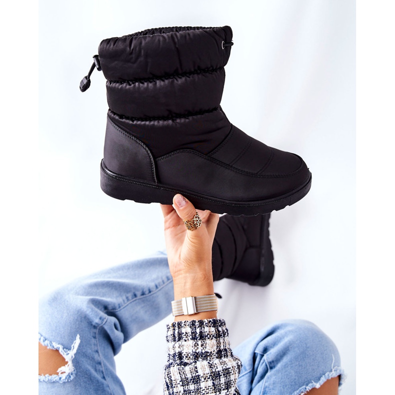 Vinceza Cathy's Black High Slip-On Snow Boots svart 1