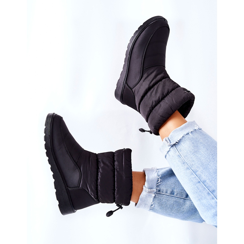 Vinceza Cathy's Black High Slip-On Snow Boots svart 2