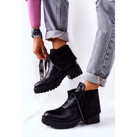 Vinceza Läderstövlar på högklackad svart Challonte 2