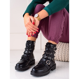 TRENDI Svarta arbetare med strass 1