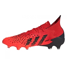 Adidas Predator Freak.1 Fg M FY6256 fotbollsskor röd röd 1