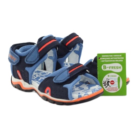 Bartek Marinens pojkar lädersandaler blå 4