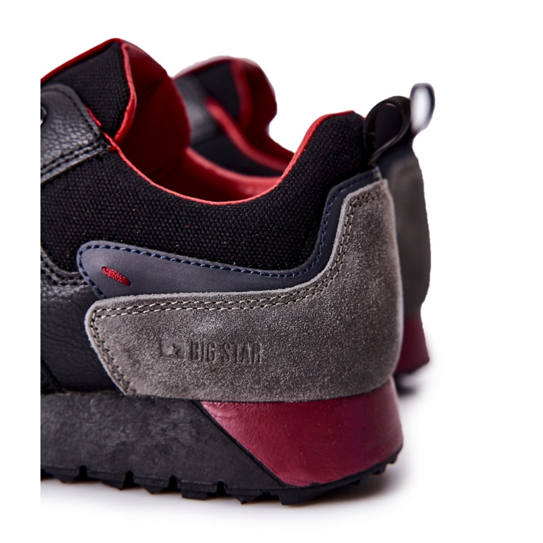 Herrskor Skor Memory Foam Big Star Black II174090 svart 1