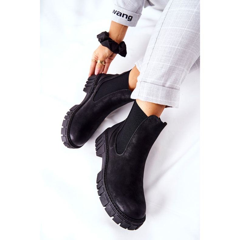 Stövlar Workers Isolated Trappers Sergio Leone TR761 Black svart 1