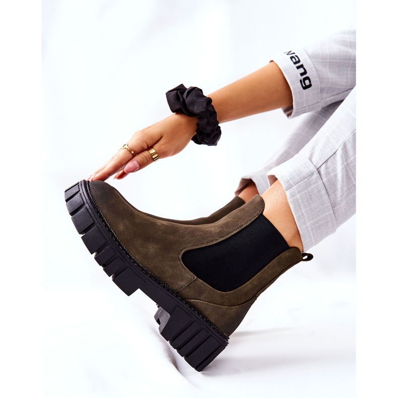 Stövlar Arbetare Warm Trappers Sergio Leone TR761 Grön 2