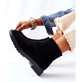 PH1 Svarta Laurette Chelsea -stövlar på en platt häl 1