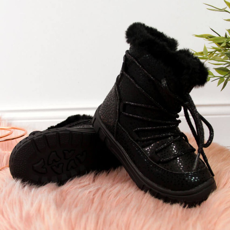 Isolerade stövlar Jr EVE325A svart vit 2