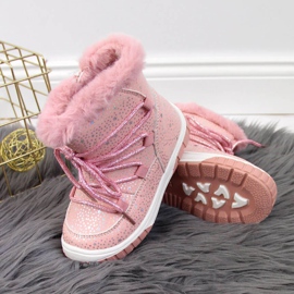 Isolerade stövlar Jr EVE325B rosa vit 2