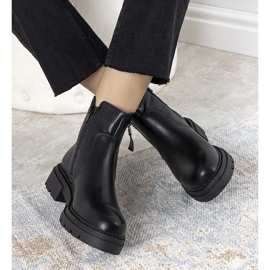 Viktorianska svarta damstövlar 1