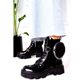 Kvinnors isolerade arbetare med njurar och kedja svart 2