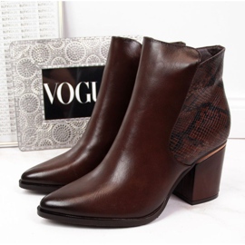 Stövlar isolerade ormskinn Potocki W WOL31B brun 1