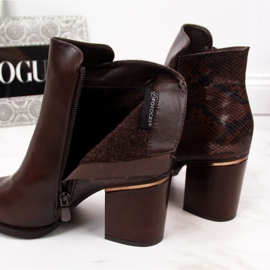 Stövlar isolerade ormskinn Potocki W WOL31B brun 2