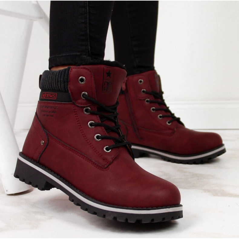 Isolerade vandringsskor News W EVE317B vinröd rödvin 1