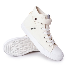 Sneakers High Big Star FF174140 Vit ecru 1