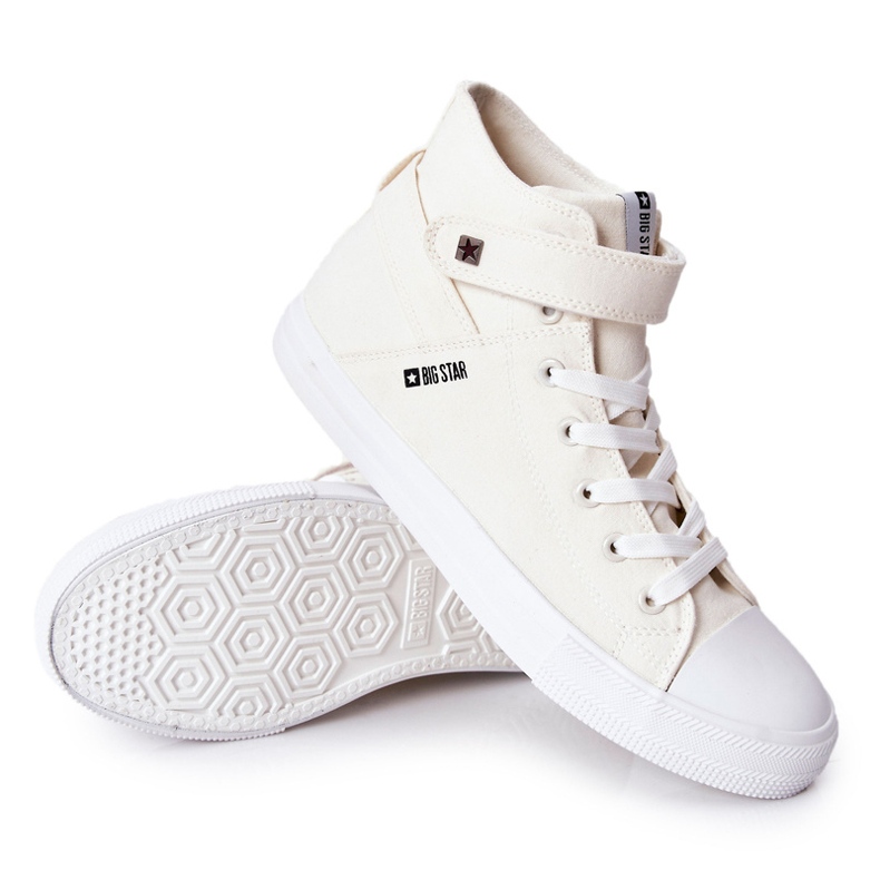 Sneakers High Big Star FF174140 Vit ecru 1