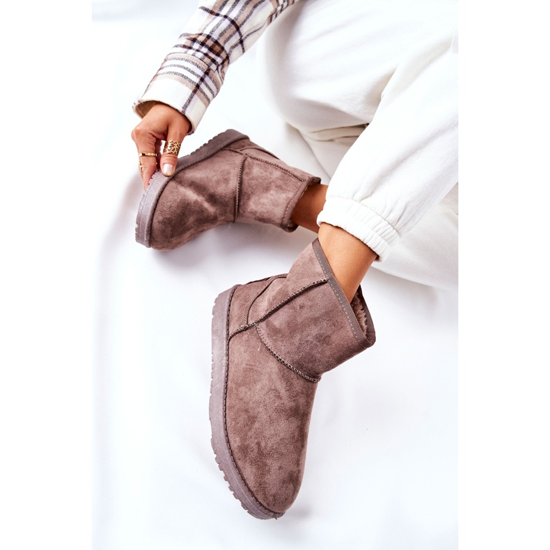 Vicandi Brown Fur Warm Snow Boots brun 2