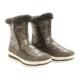 Snow boots membran Caprice 26425-27 345 Taupe Comb beige 2