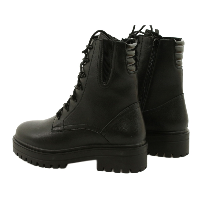 Stövlar Läder Sergio Leone TR756 Laced Black svart 2