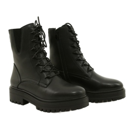 Stövlar Läder Sergio Leone TR756 Laced Black svart 3