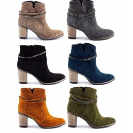 Olivier Kvinnors isolerade stövlar med grå kedja 2