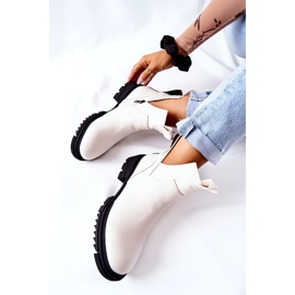 POTOCKI Vita Corano stövlar med dragkedja 1