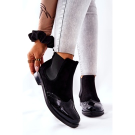 Läder Slip-On stövlar Laura Messi Svart 2096 1