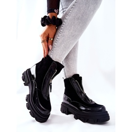 Läderisolerade stövlar Laura Messi Black 2371 svart 2