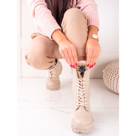 Seastar Höga arbetare med kristaller beige 2