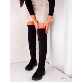 Seastar Stövlar med hög mockalår svart 2