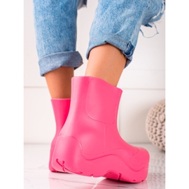 TRENDI Galoscher på modeplattformen rosa 1