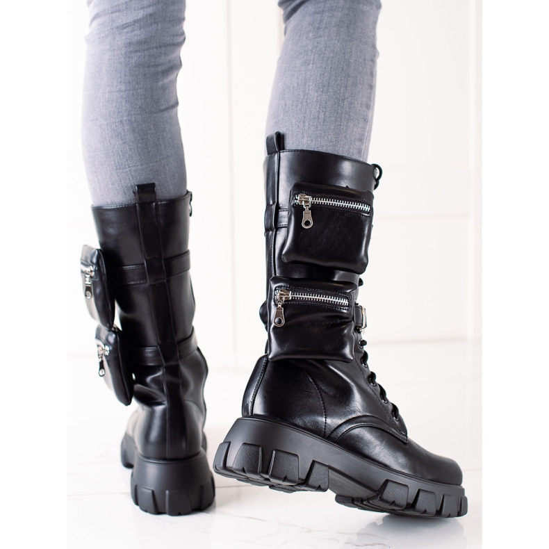 TRENDI Modearbetare med fickor svart 1