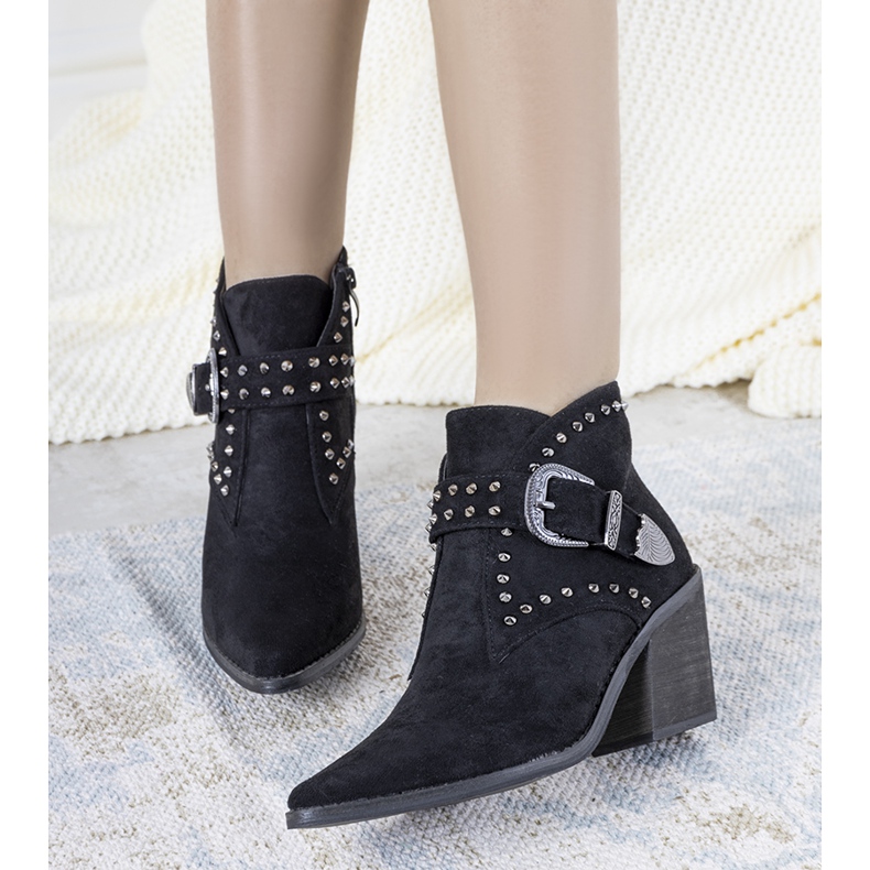 Svarta Hughes cowboystövlar 1